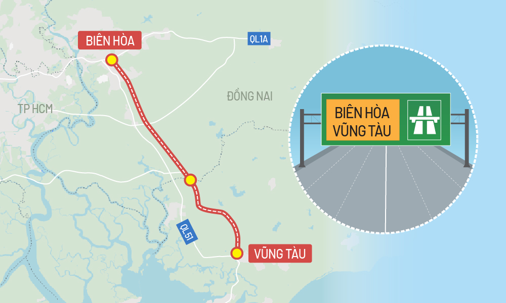 Tổng quan quy mô tuyến cao tốc Biên Hòa – Vũng Tàu