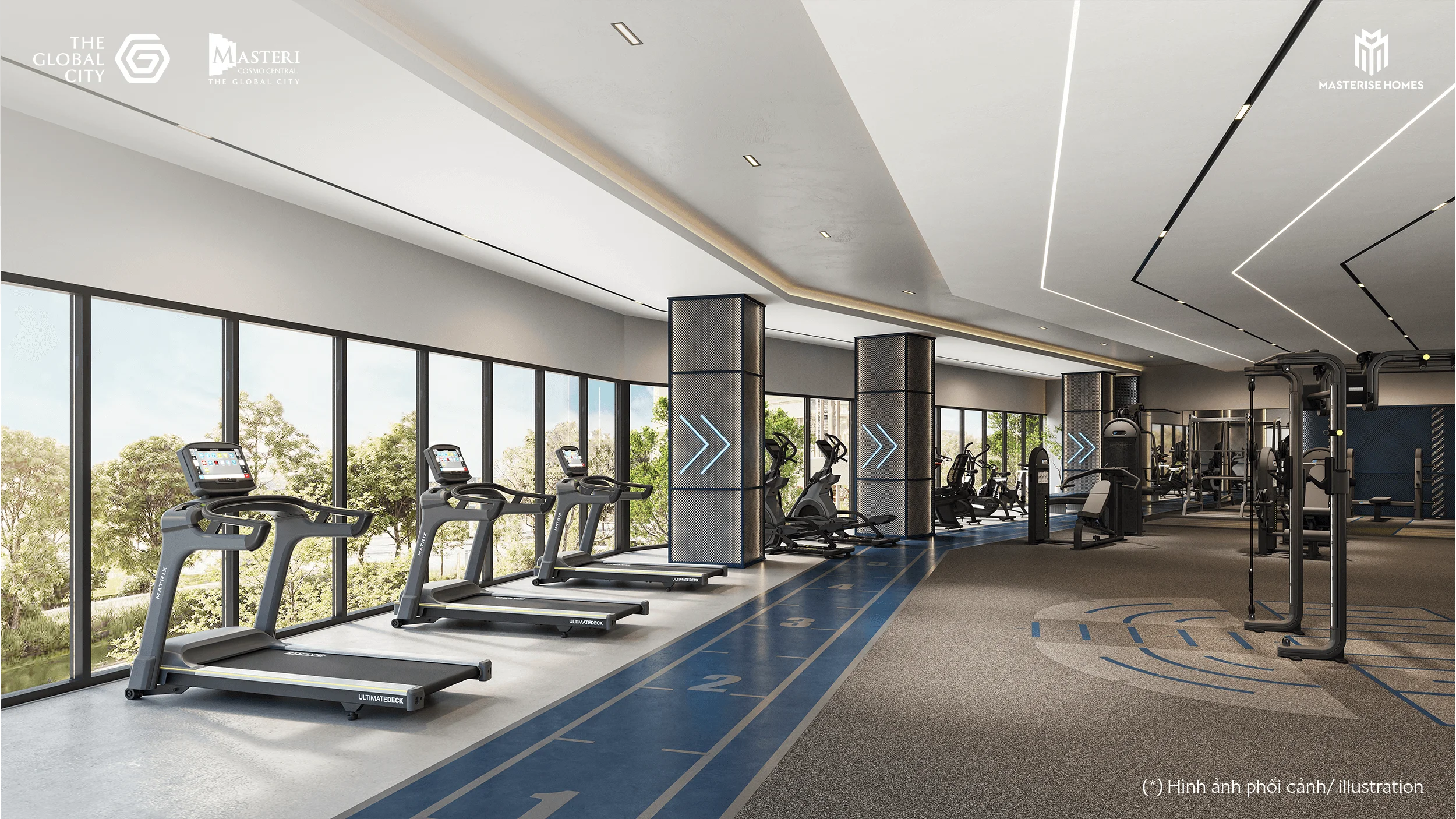 Tiện ích gym Masteri Cosmo Central